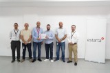 Mohammad Abusaa with colleagues at the Estarta award presentation